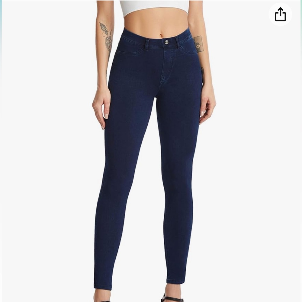 FITATH Women's Mid-Rise Skiny Ankle Jean Stretch Jeggings